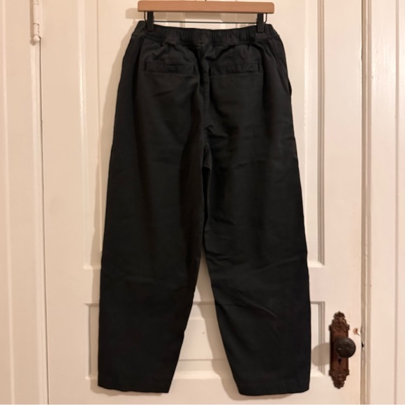 TOAST Cotton Twill Pull On Pants Size 6 Small Med Black Grey Slate - Picture 5 of 10